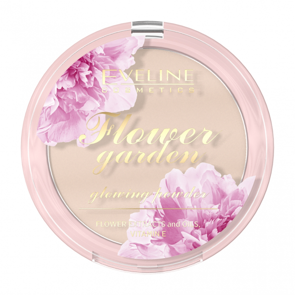 Eveline Flower Garden Glowing Powder Компактная пудра для лица с эффектом сияния